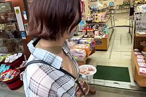 wow, that busty asian babe gives an explosive blowjob and cumshot!