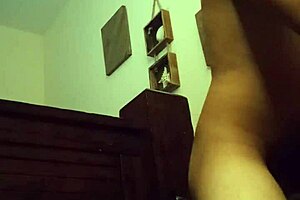 Fat couple rides in cowgirl position