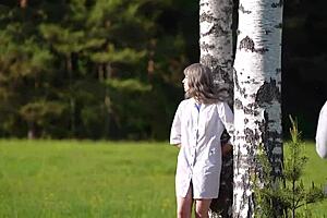 i took a naked walk in the public park, feeling free outdoors