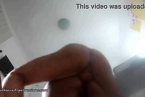 She moans during first anal fuck