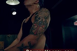 Hot teen footjob leads to lucky guy fucking bound teen in hardcore bondage.