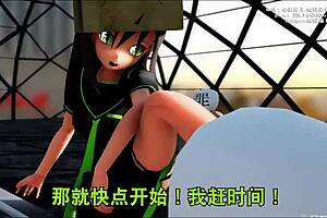 Teen 18+ gets surrounded by guys and cums on face!