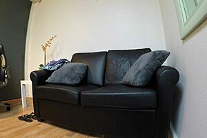 veronica valentine gets interviewed for a casting pov scene with dripping and clothes ripped