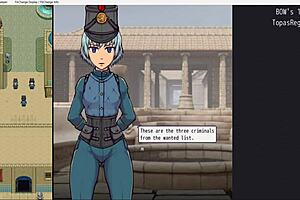 Imperial gatekeeper milf gropes and takes monster cock anal.