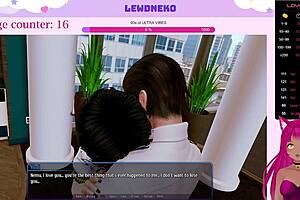 Cute Vtuber Lewdneko Engages in Dating Simulation Game at Anime Hotel Part Nine