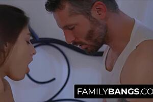 Gia Derza BANGED HARD by Stepbro Mike Mancini with CUM on her belly!