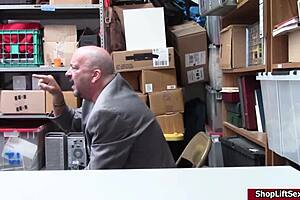 That mall officer really fucked the teen shoplifter hard