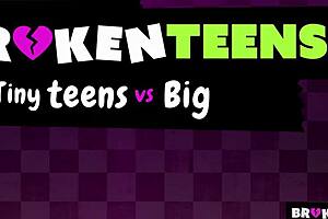 Hey, Check This Teen 18+ Babe Taking Big Dick Ass Destruction!