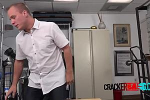 Black Agent Smashes White Ass Bareback In Office