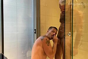 Bareback Gay Shower Sex