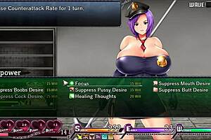 karryn cums from dancing in prison! just a look does it