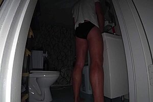 Step Mom and Step Son Relax in Bathroom After Family Time