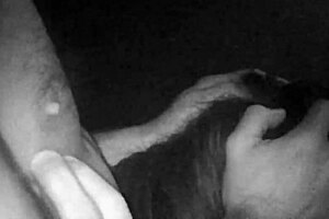 Getting a hot blowjob in the steamy gay sauna