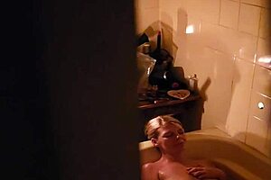 Spying on sexy neighbor's bathroom reveals hidden pussy pleasures