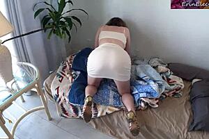 your curvy milf stepmom ready for pov creampie load