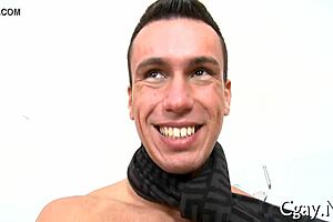 Gay men engage in intense oral stimulation sex