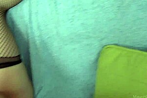 Cocky Mature Sprawls on Bed Jilling with Toy!