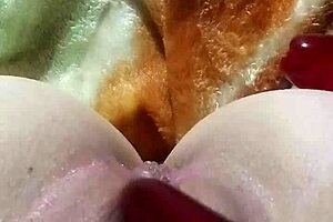 Fun times with shaved pussy and toys