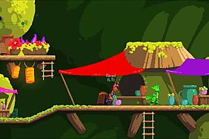 Lesbian Massive Tongue Licks Pussy in 69 Jungle