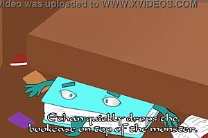 Busty nerd has anal sex in college library