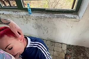 Omg she showed her face in anal creampie with farting wife