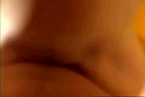 Petite babe blows and fingers on sofa