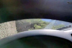 Hot girl in the car masturbating