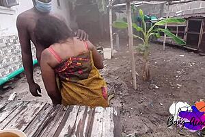 Ebony group fucking doggystyle with big black cocks!