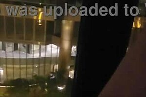 OMG, my girlfriend is fingering her clit in front of the hotel window! 😍