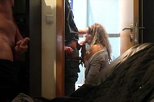 Wife's Rough Blowjobs for Friends