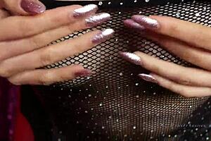 Small Natural Tits In Fishnets Mesmerize Goddess Worship