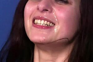 Unusual Looker Receives Intense Jizz Load on Face, Gulping Every Drop
