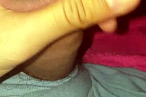 My first time trying bisexual handjob on a porn site video