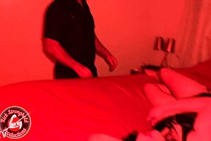 Reprimanding a bad slut with intense fingering and bondage leading to squirting orgasm