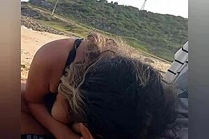 Intense Sex With Well-Endowed Black Man On Beach