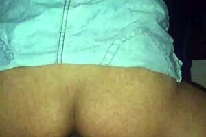 Argentinian Transsexual Inserts Black Dildo Anal Solo