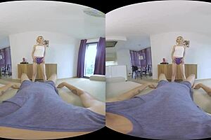 Sweet Skinny Blonde Rides Amateurs In POV