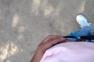 i went to the park with my stepsister and showed her my dick so we could jerk off in public under the tree