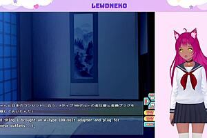 Vtuber plays Go Go Nippon game and masturbates with vibrator toys for orgasm.