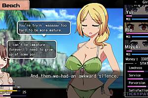 Summer Memories - Ryu’s final story with big tits blonde step-sister in wild hentai game! 😍