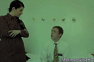 hey, watch this mormon teen 18+ lovin' bj and hardcore fuckin'