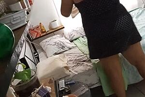 Milf Teacher Asks, 'Want To See My Thong While Cleaning?'