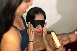 Latina Prank with Stepbrother's Banana