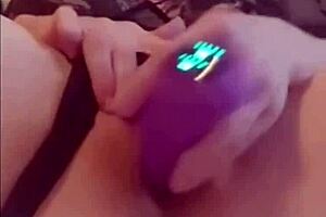 Blonde Spanish Milf Lesbian Masturbates Big Clit Juicy Pussy