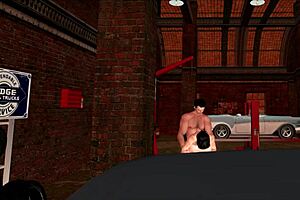 Garage Scene with Big Tits and Ass