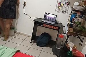 Milf Teacher Asks, 'Want To See My Thong While Cleaning?'