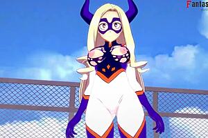 Yu Takeyama contrasts small teen with big ass fucking in anime cosplay.