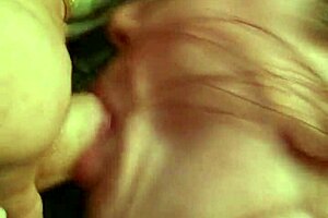 Watch this plump beauty eagerly suck and swallow every drop