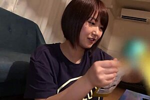 chi-chan's cute amateur shoot at boyfriend's house with big tits and squirting