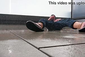 Watch me masturbate on the balcony in the pouring rain, masked and wet?